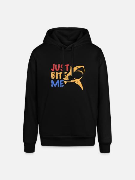 Beiß mich einfach - Stanley/Stella Unisex Hoodie SOUNDER - Schwarz