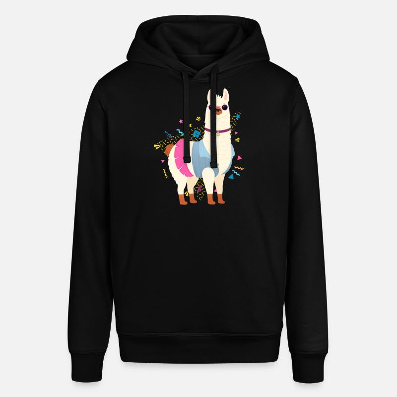 90s Style Llama - Sweat à capuche SOUNDER Stanley/Stella Unisexe - noir