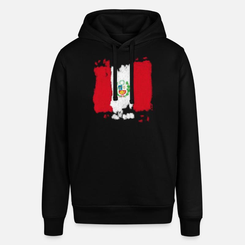 Drapeau du Pérou - Sweat à capuche SOUNDER Stanley/Stella Unisexe - noir
