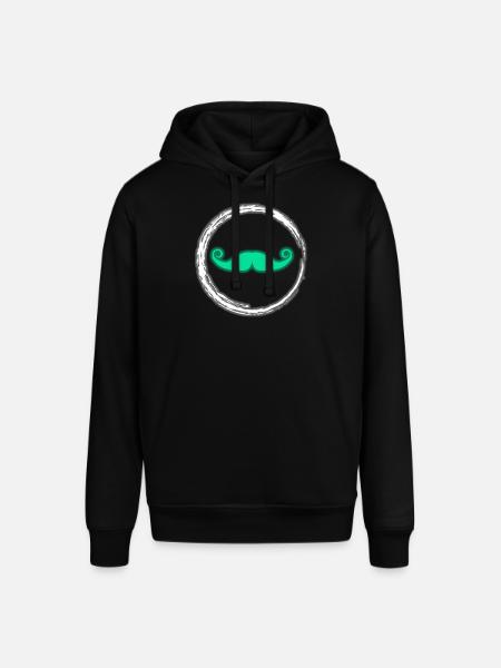 Glühen-Schnurrbart-Neon-Party-glühender Effekt Retro - Stanley/Stella Unisex Hoodie SOUNDER - Schwarz