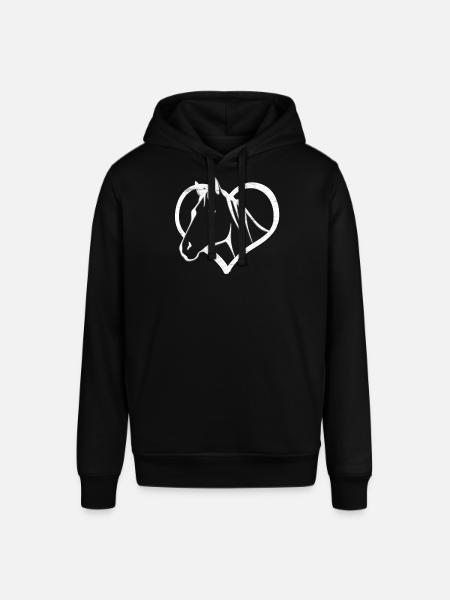 Cheval, coeur, équitation - Sweat à capuche SOUNDER Stanley/Stella Unisexe - noir