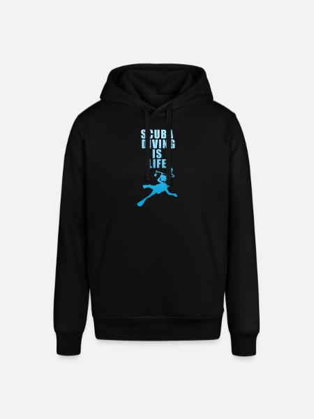 Scuba Diving Is Life - Stanley/Stella SOUNDER Unisex Hoodie - black