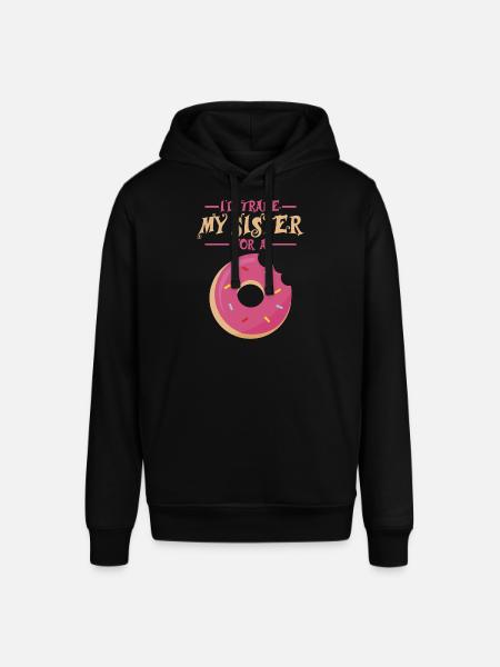 Sister vs Donut Gift - Stanley/Stella SOUNDER Unisex Hoodie - black