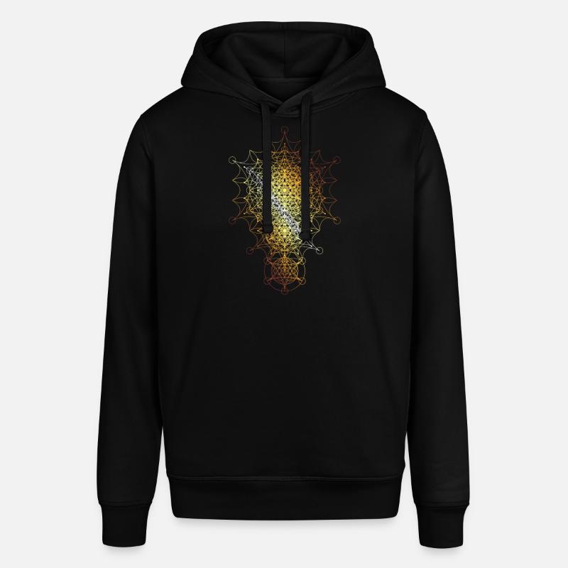 Sacred Geometry Curved Dimensions - Stanley/Stella SOUNDER Unisex Hoodie - black
