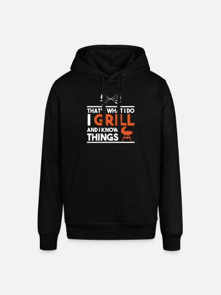 Det er hvad jeg laver, og jeg kender ting - Stanley/Stella SOUNDER unisex hoodie - sort
