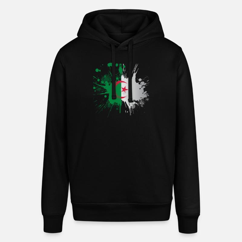 Drapeau Algérie Effet Eclaboussé - Sweat à capuche SOUNDER Stanley/Stella Unisexe - noir