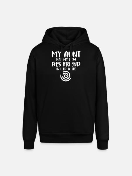 My Aunt Has My New Best Friend In Her Belly - Luvtröja SOUNDER unisex från Stanley/Stella - svart