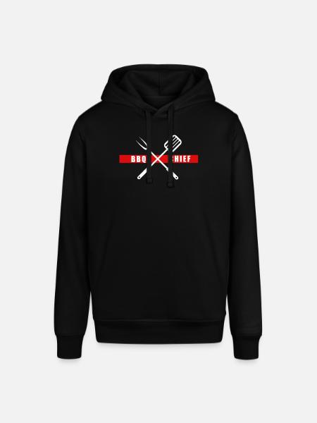 BBQ Chief red - Stanley/Stella SOUNDER Unisex Hoodie - black