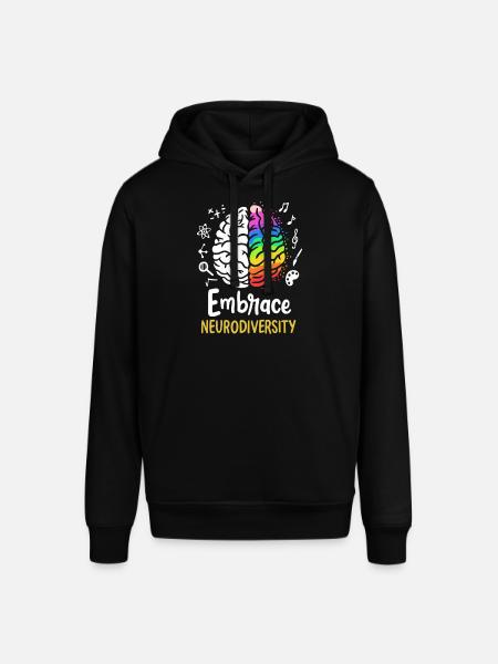 Embrace Neurodiversity - Stanley/Stella SOUNDER Unisex Hoodie - black