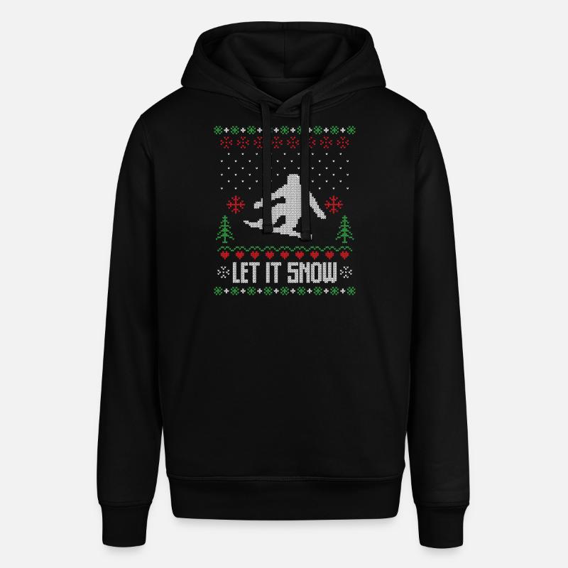 Lass es Schnee hässlichen Weihnachtspullover - Stanley/Stella Unisex Hoodie SOUNDER - Schwarz
