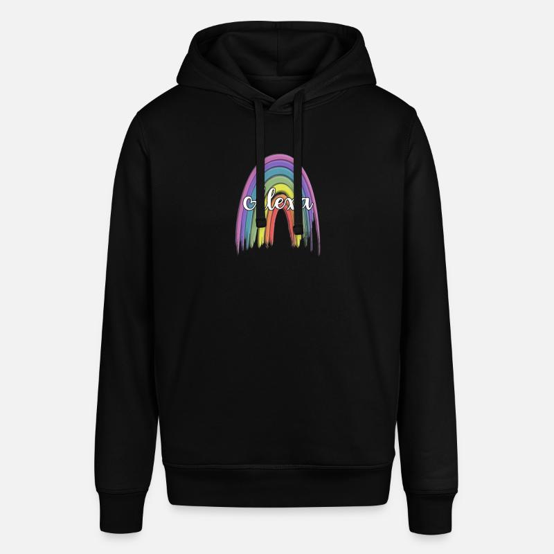 ALEXA Rainbow Cursive - Sweat à capuche SOUNDER Stanley/Stella Unisexe - noir