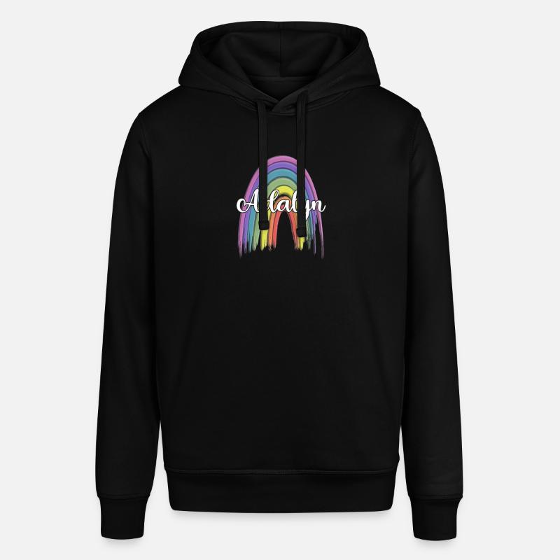 AALIYAH Arc-en-ciel Cursive - Sweat à capuche SOUNDER Stanley/Stella Unisexe - noir