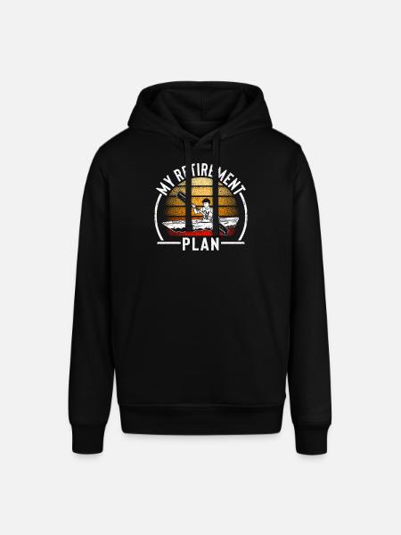 Retired Kayak kayakers Fun - Stanley/Stella SOUNDER Unisex Hoodie - black