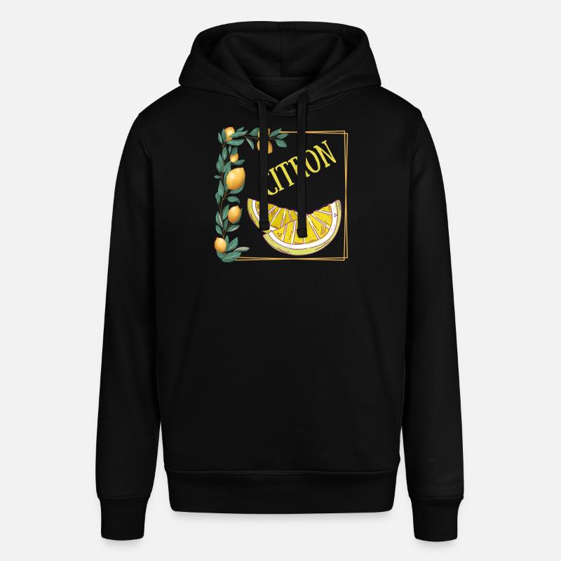 cadre citron jaune été - Sweat à capuche SOUNDER Stanley/Stella Unisexe - noir