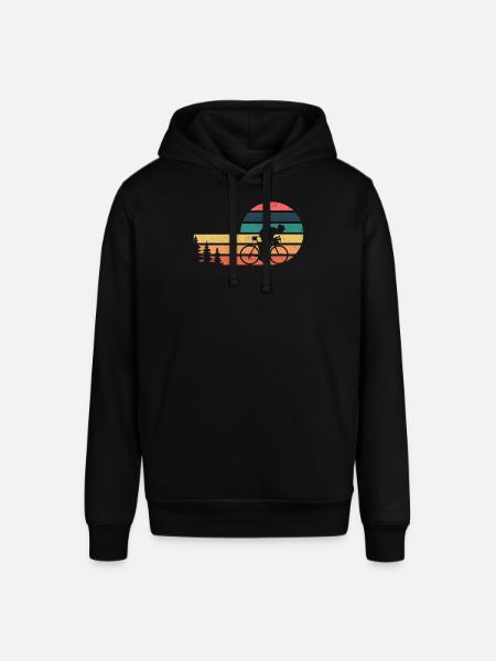 Bicycle Road Bike Road Bike Vintage Cycling Biker - Stanley/Stella SOUNDER Unisex Hoodie - black