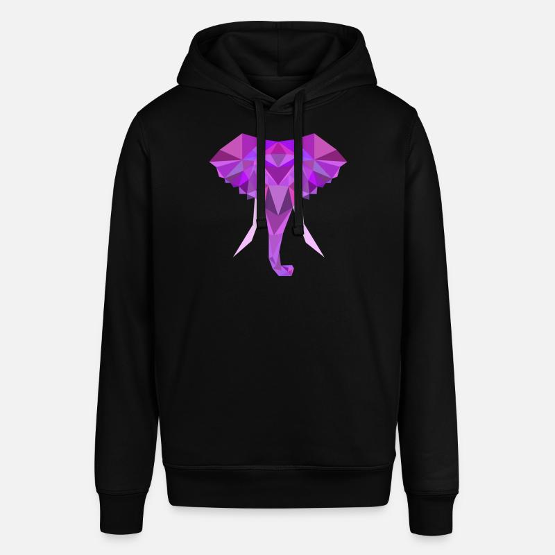 Polygone Poly Bas Éléphant - Sweat à capuche SOUNDER Stanley/Stella Unisexe - noir