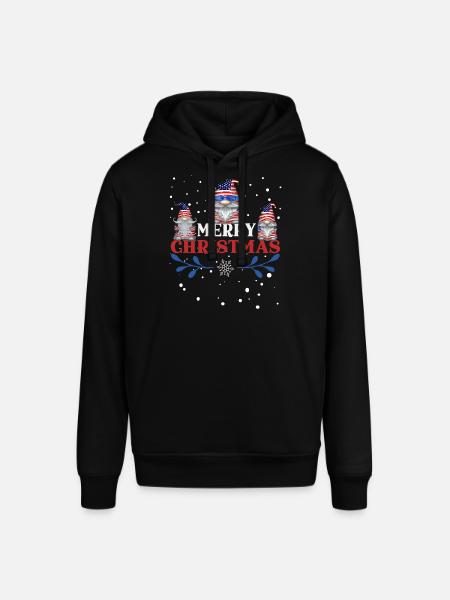 Merry Cristmas gnomes - Stanley/Stella SOUNDER Unisex Hoodie - black