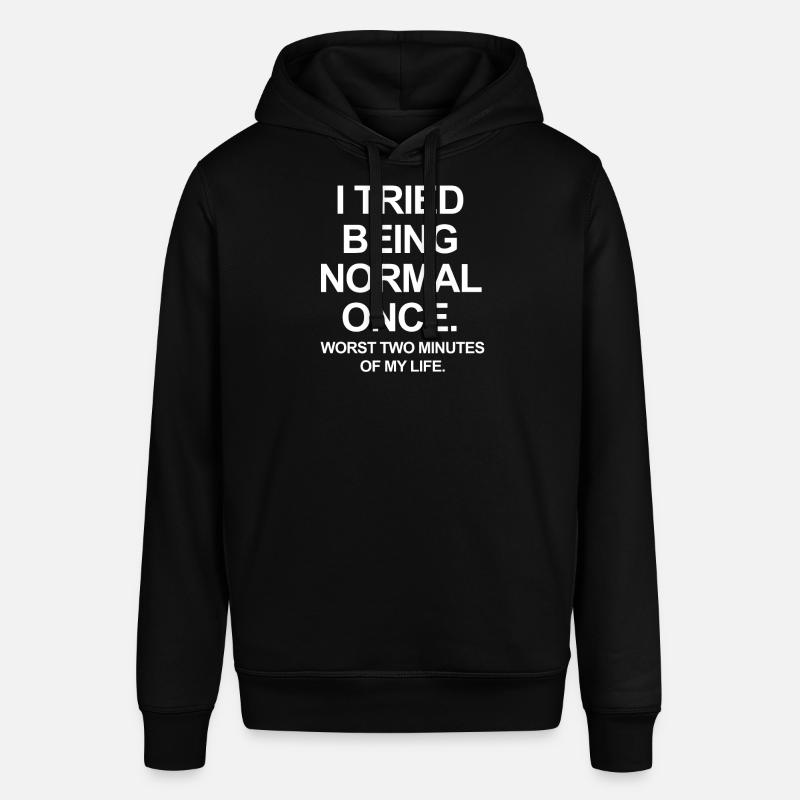 J’ai essayé d’être normal - Sweat à capuche SOUNDER Stanley/Stella Unisexe - noir