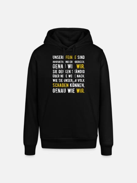 Funny Quotes Sarcastic Quotes Politics Quotes - Stanley/Stella SOUNDER Unisex Hoodie - black