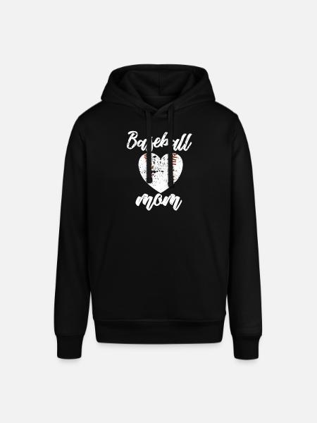 Baseball Baseball Mama Baseball Player - Stanley/Stella SOUNDER Unisex Hoodie - black