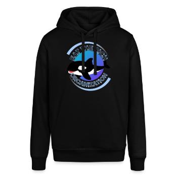 Essen Sie den reichen Orca-Orkanisationsozean - Stanley/Stella Unisex Hoodie SOUNDER - Schwarz - Vorne - Alina (178cm) & Michal (187cm)