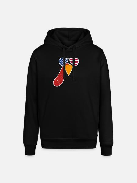 Cool Turkey Face Sunglasses American - Stanley/Stella SOUNDER Unisex Hoodie - black