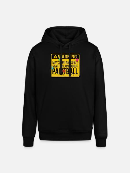 La advertencia puede comenzar espontáneamente, sobre paintball - Sudadera unisex Stanley/Stella SOUNDER - negro