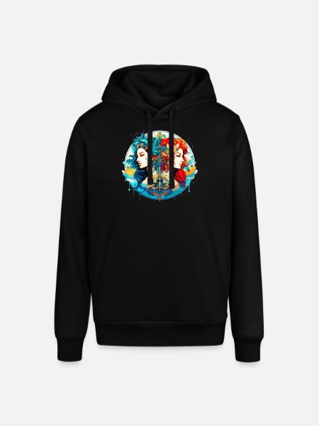 Vær stolt af dine unikke træk Gemini Zodiac - Stanley/Stella SOUNDER unisex hoodie - sort