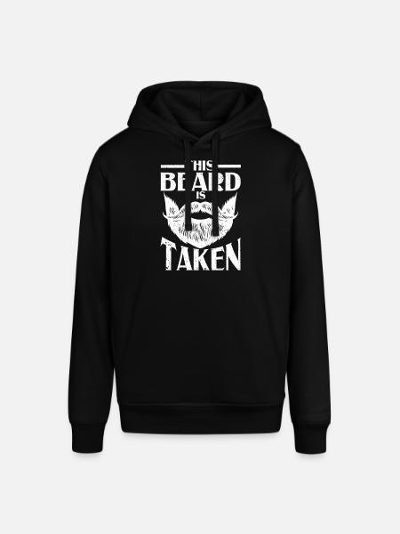 This beard is taken funny Valentine's Day - Stanley/Stella SOUNDER Unisex Hoodie - black