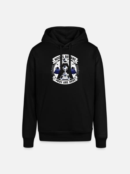 Noobs Beware Pros Are Here - Stanley/Stella SOUNDER Unisex Hoodie - black
