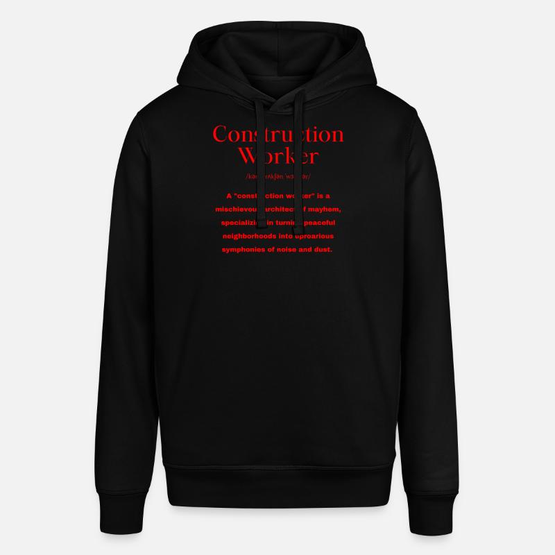 Dicton d’ouvrier de la construction - Sweat à capuche SOUNDER Stanley/Stella Unisexe - noir