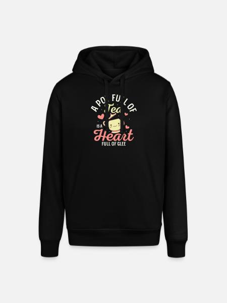 A pot full of tea is a heart full of glee Mug Tea - Stanley/Stella SOUNDER Unisex Hoodie - black