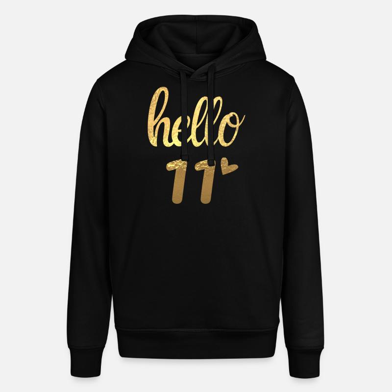 Hello 11 doré - Sweat à capuche SOUNDER Stanley/Stella Unisexe - noir