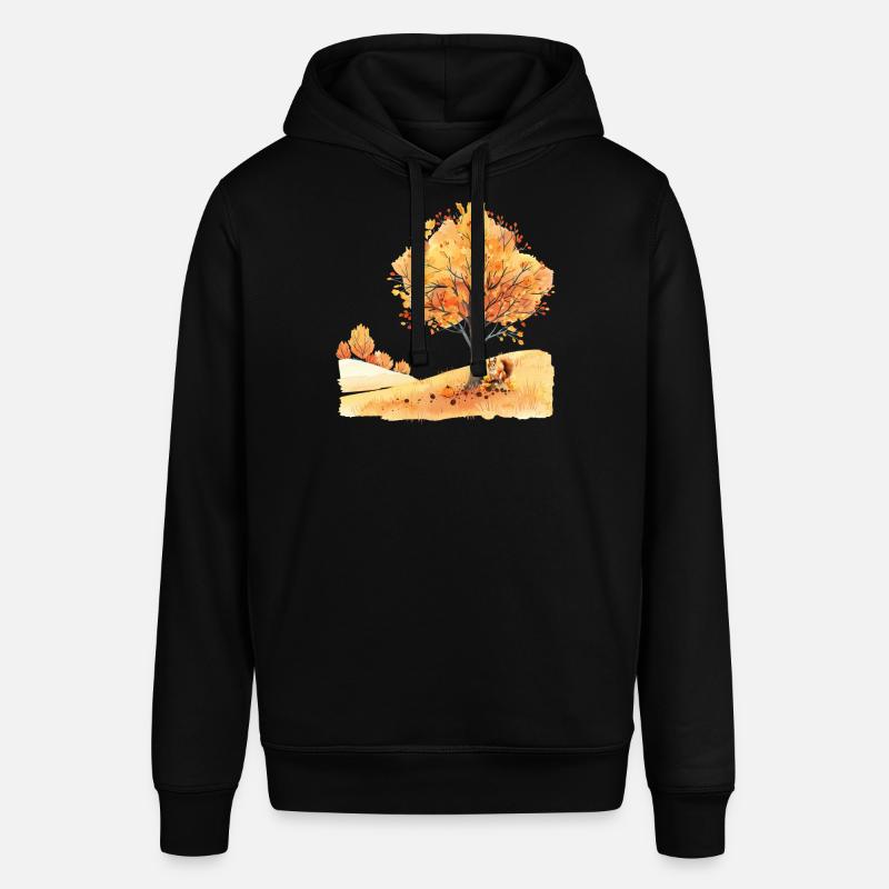 Herbst Eichhörnchen Écureuil d’automne - Sweat à capuche SOUNDER Stanley/Stella Unisexe - noir