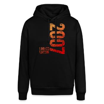 18. Geburtstag Junge Mädchen Limited Edition 2007 - Stanley/Stella Unisex Hoodie SOUNDER - Schwarz - Vorne - Alina (178cm) & Michal (187cm)