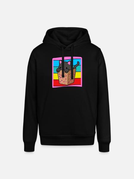 Cat in a box - Stanley/Stella SOUNDER Unisex Hoodie - black