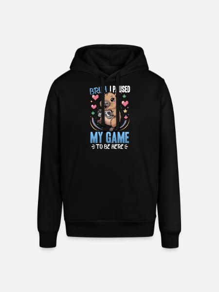 Capybara Gamer Gaming - Stanley/Stella SOUNDER Unisex Hoodie - black