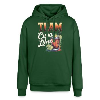 Cocktail Barkeeper Team Cuba Libre - Stanley/Stella Unisex Hoodie SOUNDER - Flaschengrün - Vorne - Alina (178cm) & Michal (187cm)