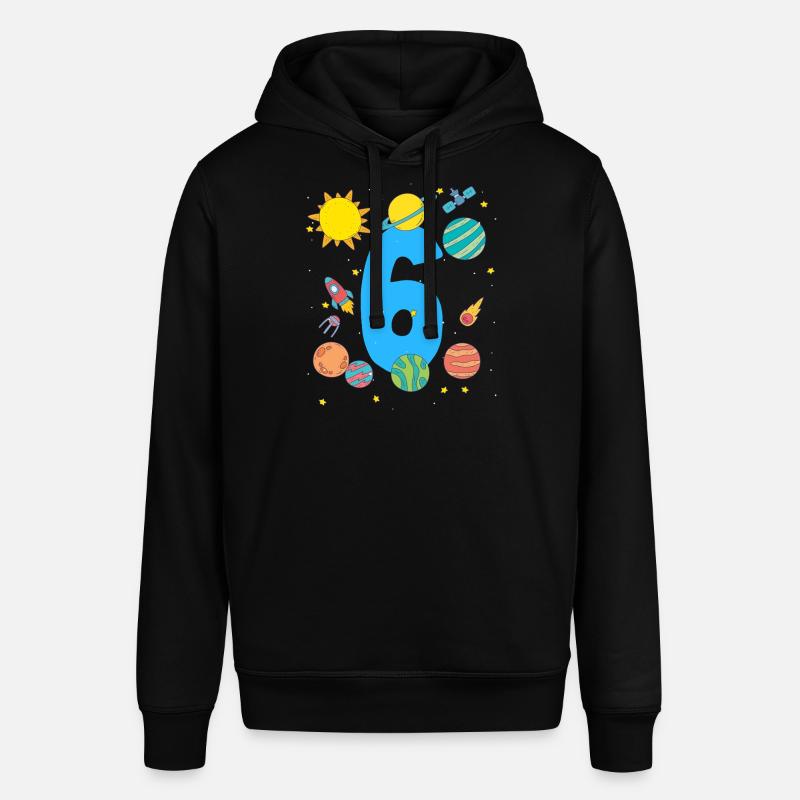 Aventure spatiale numéro 6 Anniversaire - Sweat à capuche SOUNDER Stanley/Stella Unisexe - noir
