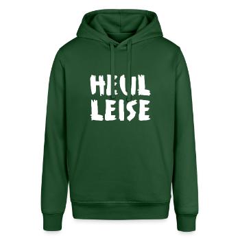 Heul Leise - Stanley/Stella Unisex Hoodie SOUNDER - Flaschengrün - Vorne - Alina (178cm) & Michal (187cm)