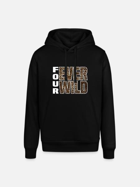 Four Ever Wild 30 - Stanley/Stella Unisex Hoodie SOUNDER - Schwarz