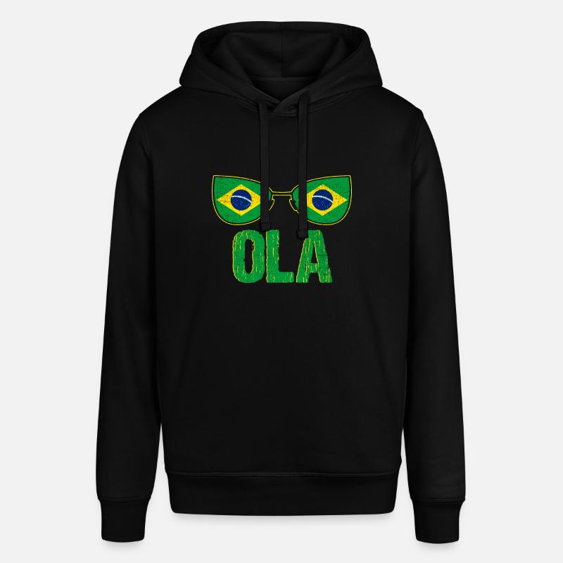 Drapeau du Brésil - Sweat à capuche SOUNDER Stanley/Stella Unisexe - noir