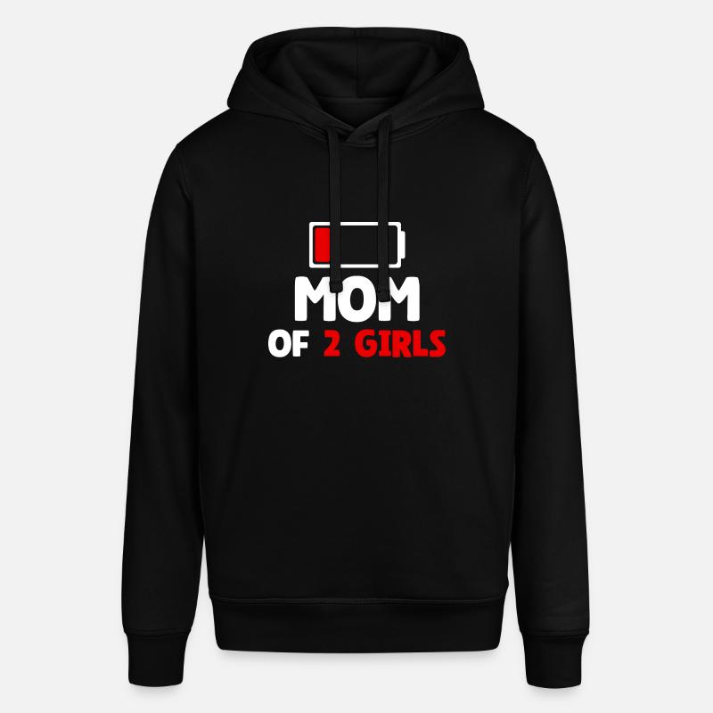 Maman de 2 filles - Sweat à capuche SOUNDER Stanley/Stella Unisexe - noir