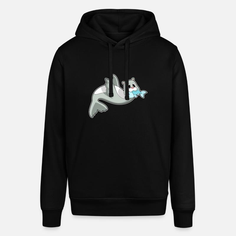 Poisson phoque - Sweat à capuche SOUNDER Stanley/Stella Unisexe - noir