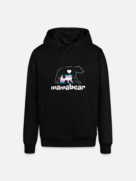 Trans Transgender Pride Flagge - Stanley/Stella Unisex Hoodie SOUNDER - Schwarz