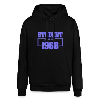 1968 - Stanley/Stella Unisex Hoodie SOUNDER - Schwarz - Vorne - Alina (178cm) & Michal (187cm)