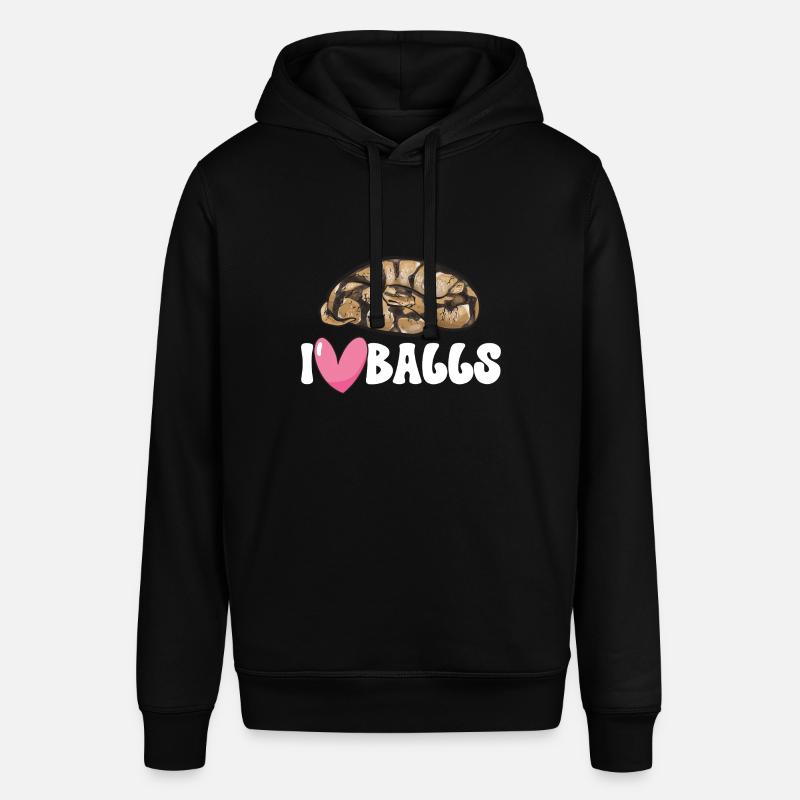 Ball Python Schlange Königspython - Stanley/Stella Unisex Hoodie SOUNDER - Schwarz