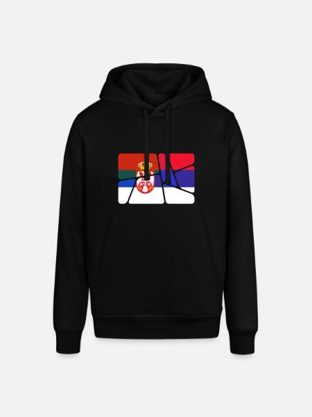 Serbie Serbie - Sweat à capuche SOUNDER Stanley/Stella Unisexe - noir