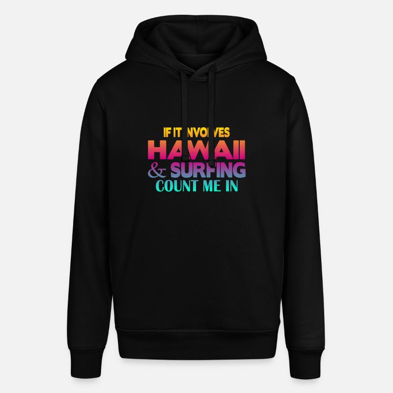 Surf à Hawaï - Sweat à capuche SOUNDER Stanley/Stella Unisexe - noir