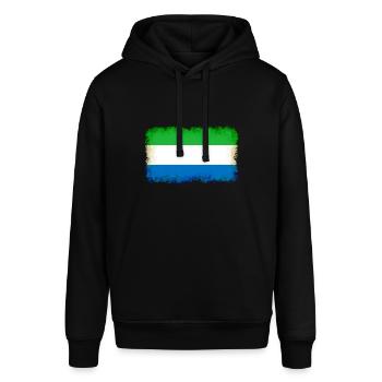 Leone als Sierra - Stanley/Stella Unisex Hoodie SOUNDER - Schwarz - Vorne - Alina (178cm) & Michal (187cm)